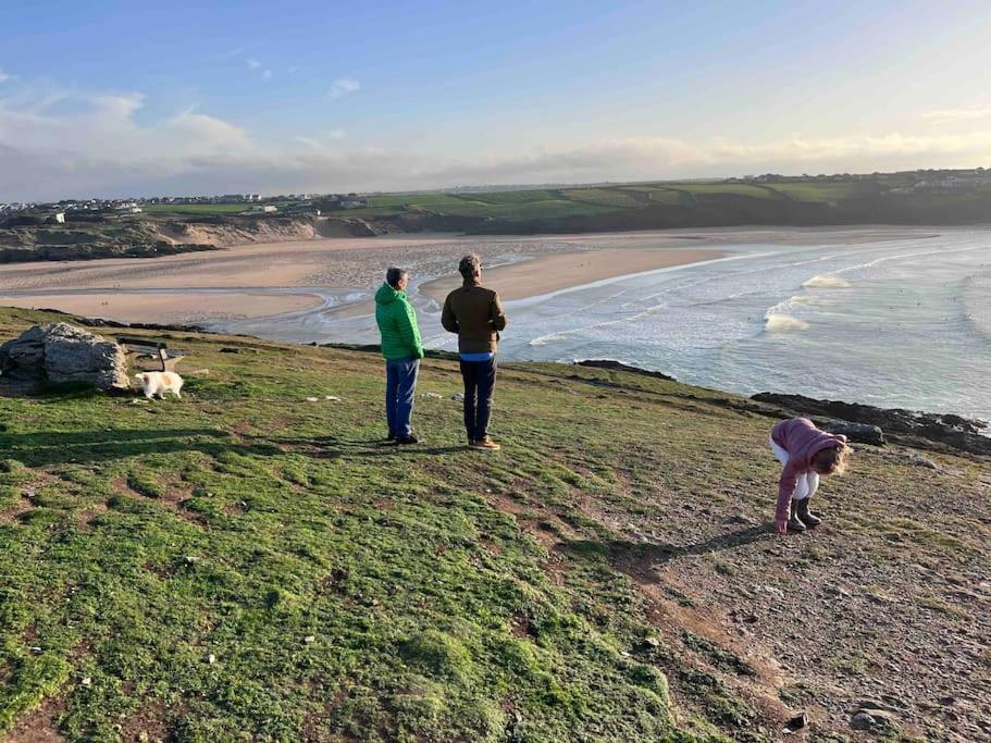2Bed With Pool & Sea View Apartment Newquay  Bagian luar foto