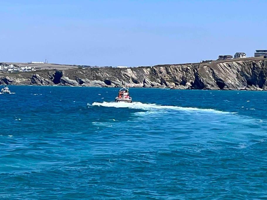 2Bed With Pool & Sea View Apartment Newquay  Bagian luar foto